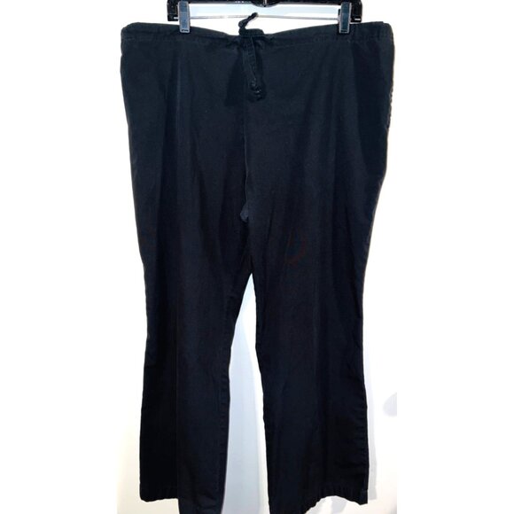 Malibu Doc XL Black Unisex Polyester & Cotton Blend Pants Tie-Waist - Picture 1 of 4